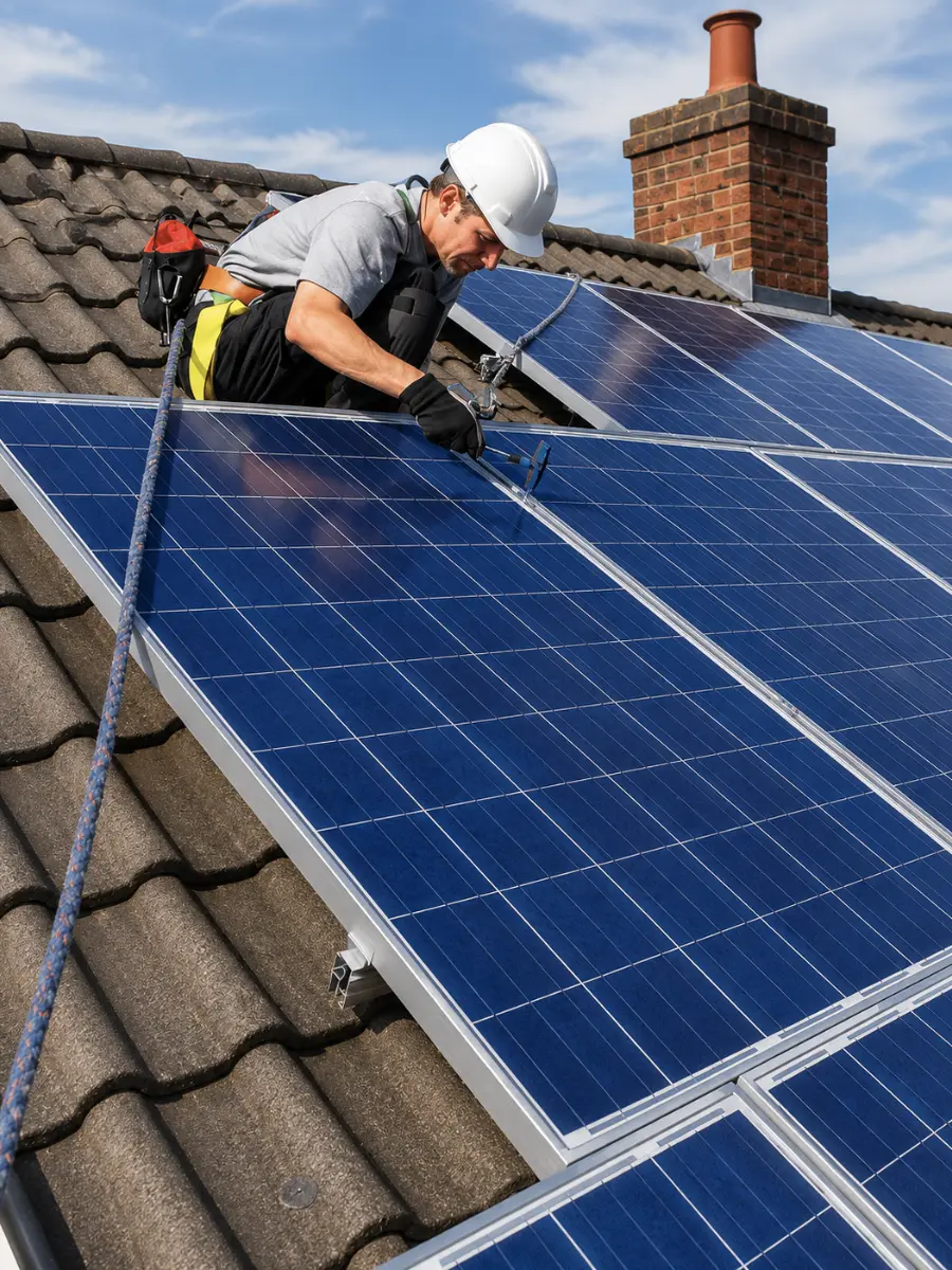 Solar and Green Energy professional at work